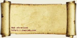 Jovana Kovlenić vizit kartica